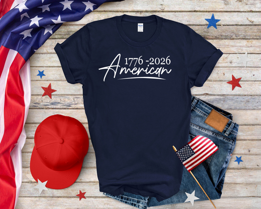 American Script Softstyle Tee Shirt